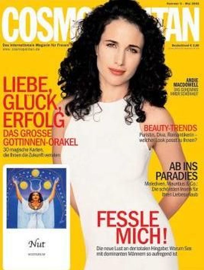 COSMOPOLITAN GERMANY magazine side cover  May 2002