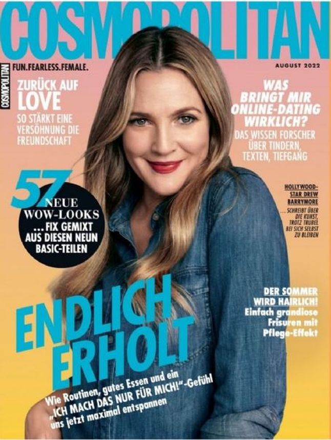 COSMOPOLITAN GERMANY magazine cover  August 2022