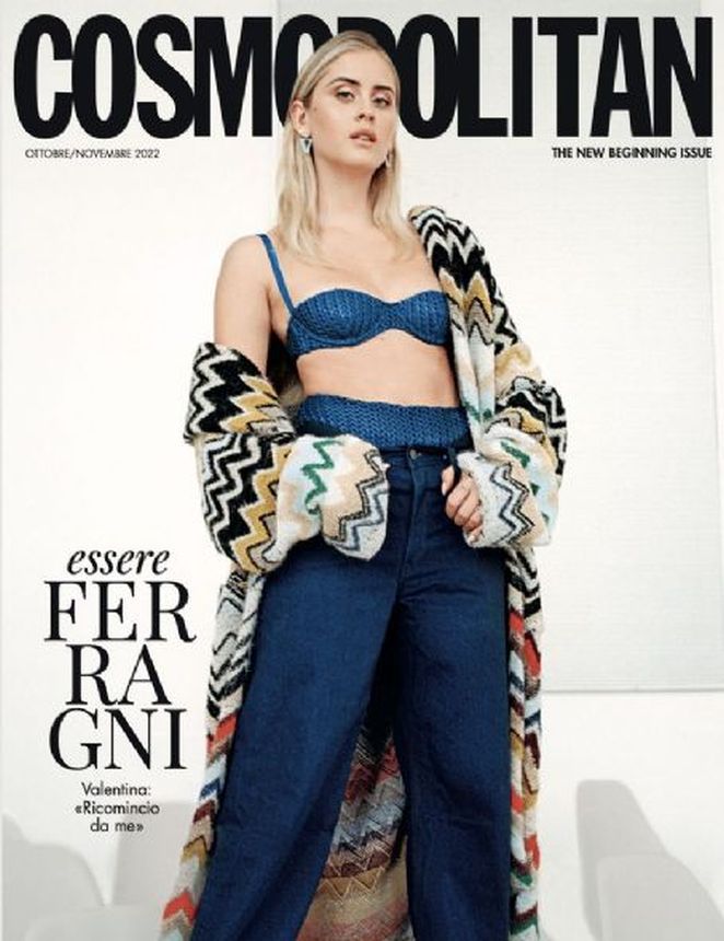 COSMOPOLITAN ITALY magazine side cover  October/November 2022