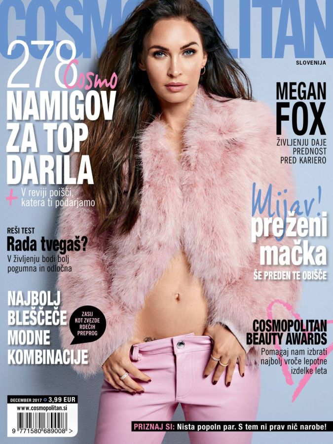 COSMOPOLITAN SLOVENIA magazine cover  December 2017