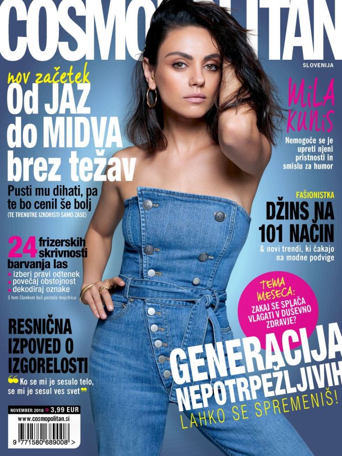 COSMOPOLITAN SLOVENIA magazine cover  November 2018