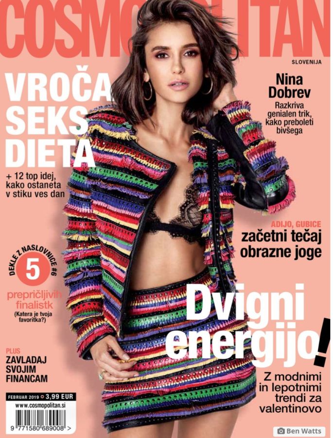 COSMOPOLITAN SLOVENIA magazine cover  February 2019