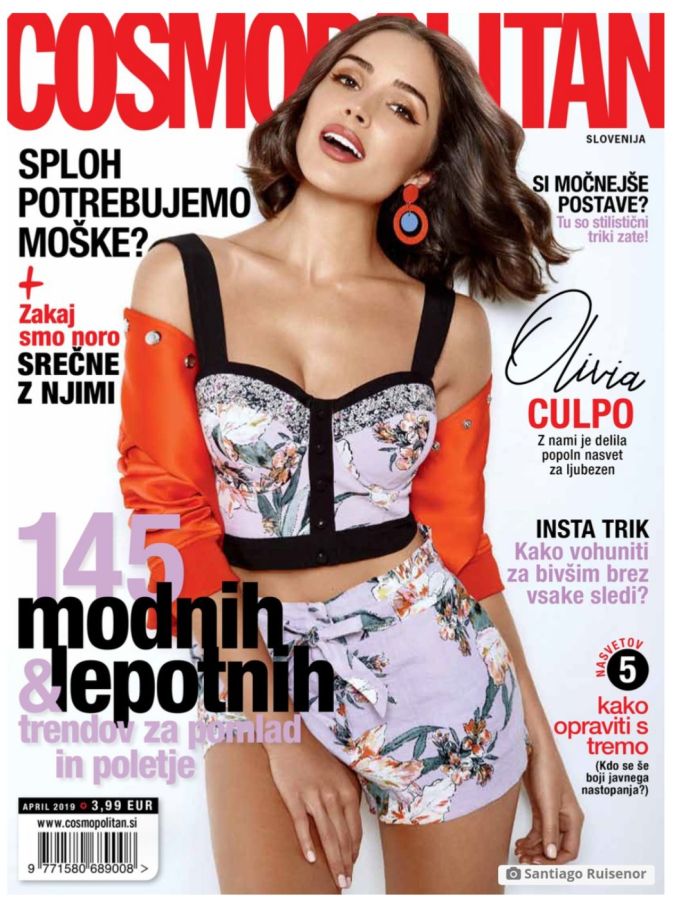 COSMOPOLITAN SLOVENIA magazine cover  April 2019