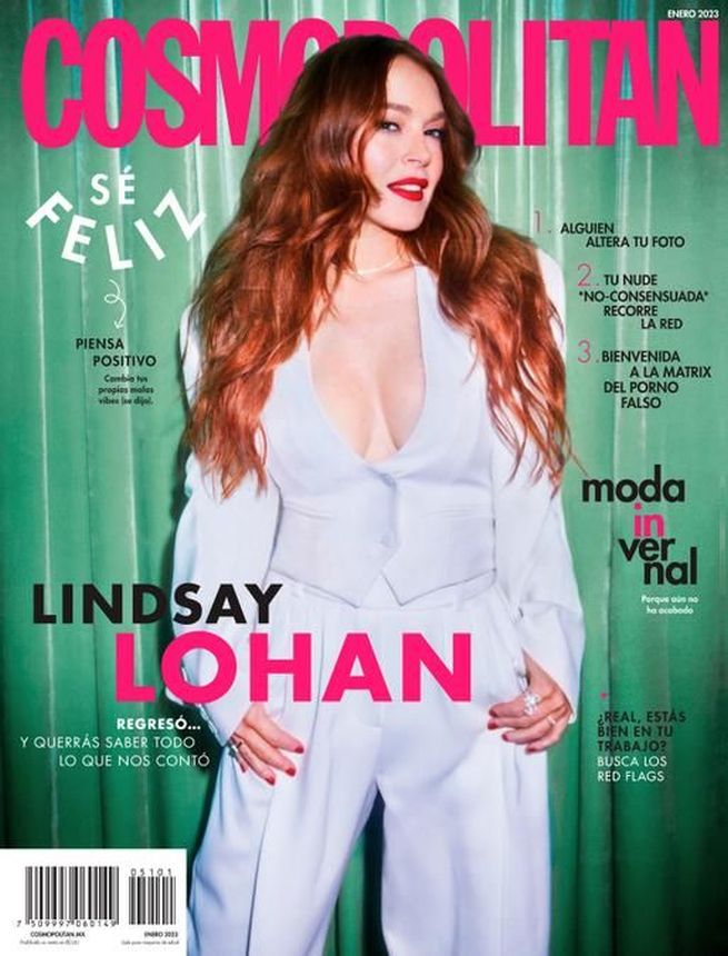 COSMOPOLITAN MEXICO magazine side cover  January 2023