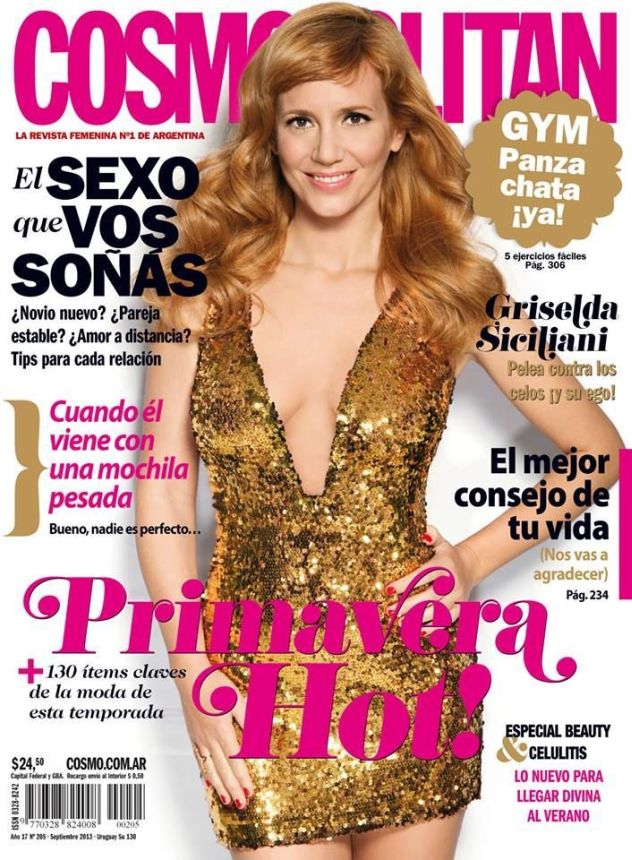COSMOPOLITAN ARGENTINA magazine side cover  September 2013
