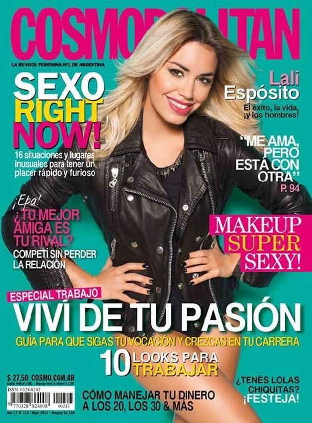 COSMOPOLITAN ARGENTINA magazine side cover  May 2014