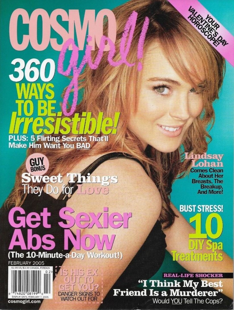 COSMO GIRL USA magazine side cover  February 2005