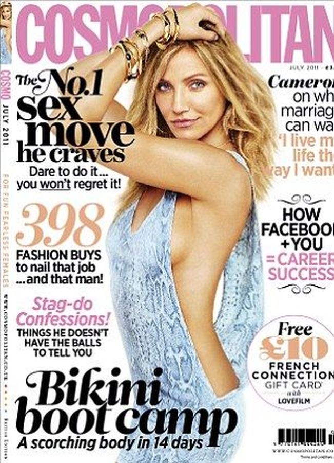 COSMOPOLITAN UK magazine cover  July 2011