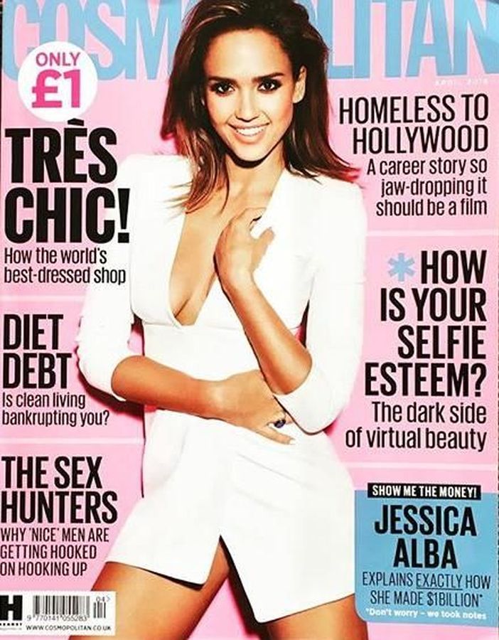 COSMOPOLITAN UK magazine cover  April 2016