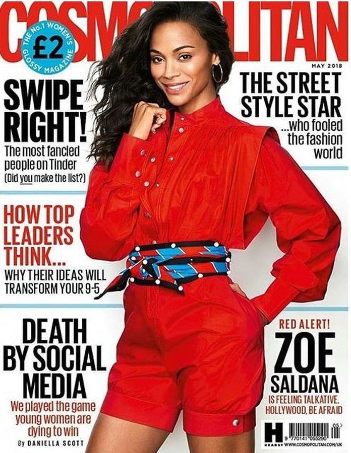 COSMOPOLITAN UK magazine cover  May 2018