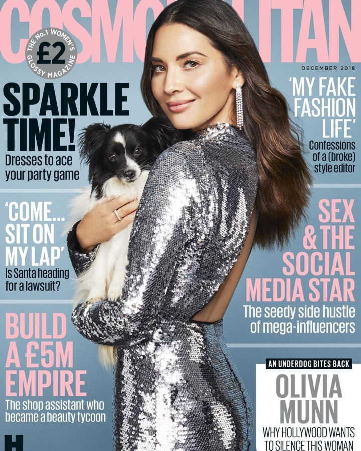 COSMOPOLITAN UK magazine cover  December 2018