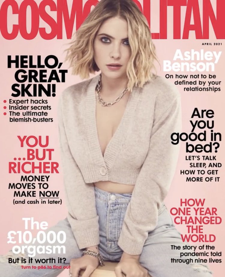 COSMOPOLITAN UK magazine cover  April 2021