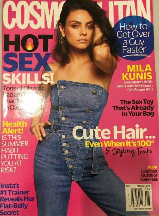 COSMOPOLITAN USA magazine cover  August 2018