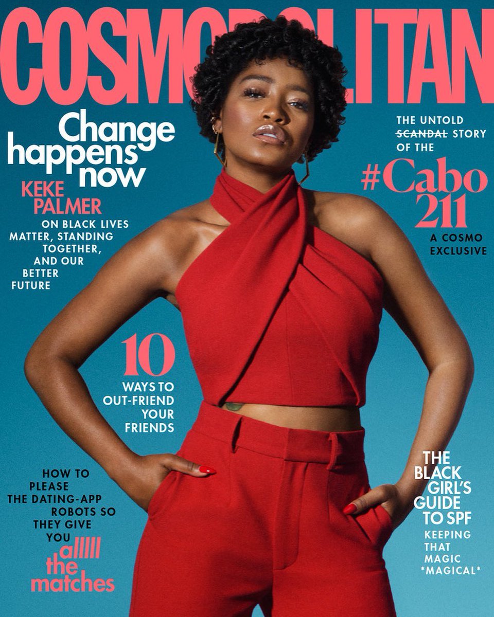 COSMOPOLITAN USA magazine cover  August 2020
