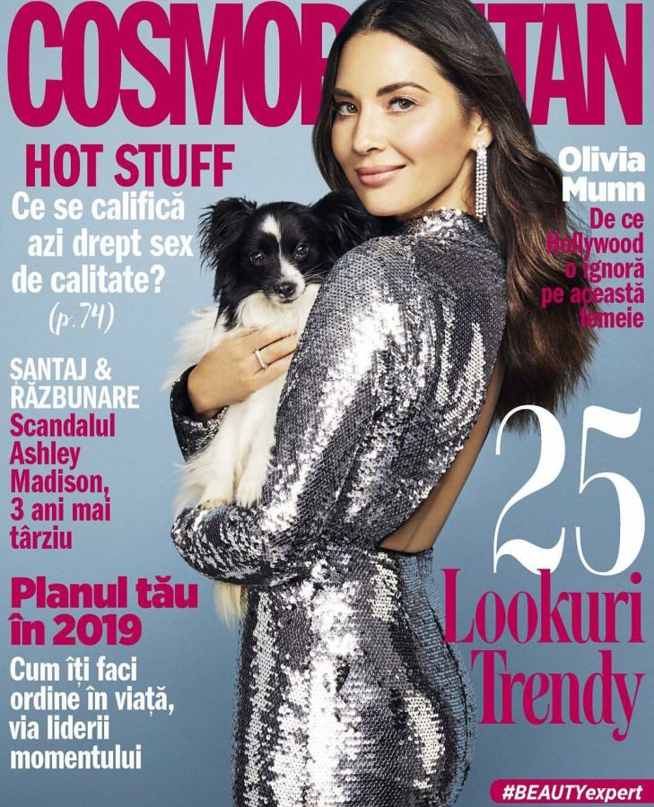 COSMOPOLITAN ROMANIA magazine side cover  January 2019