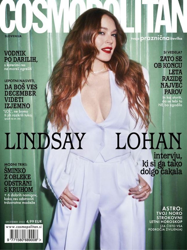 COSMOPOLITAN SLOVENIA magazine cover  December 2022