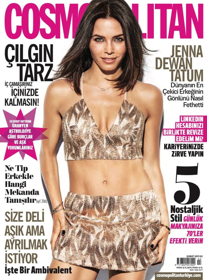 COSMOPOLITAN TURKEY magazine side cover  February 2017