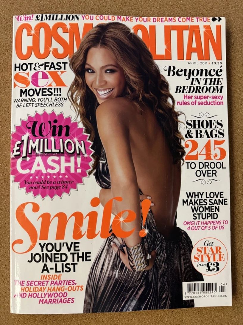 COSMOPOLITAN UK magazine cover  April 2011