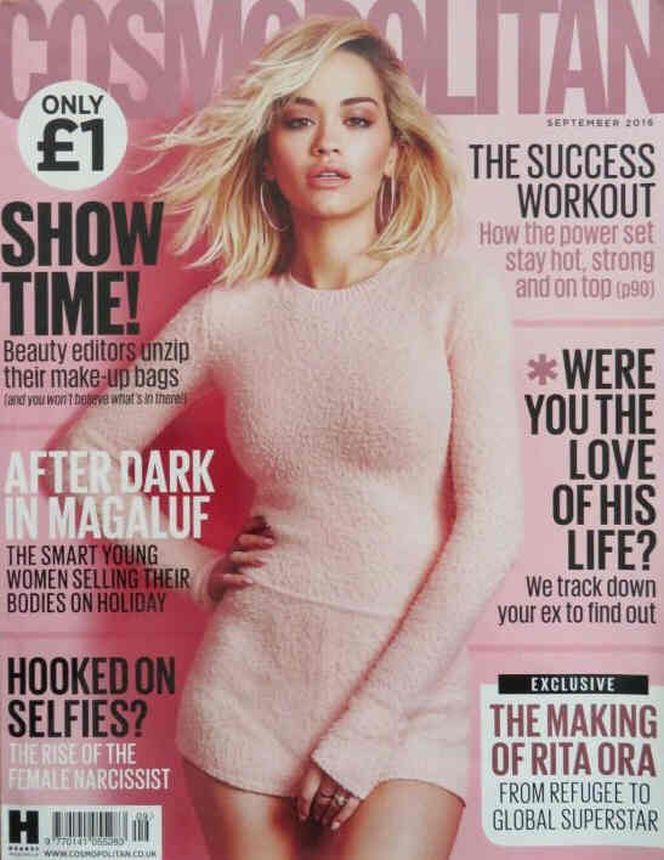 COSMOPOLITAN UK magazine cover  September 2016