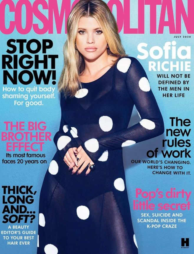 COSMOPOLITAN UK magazine cover  July 2020