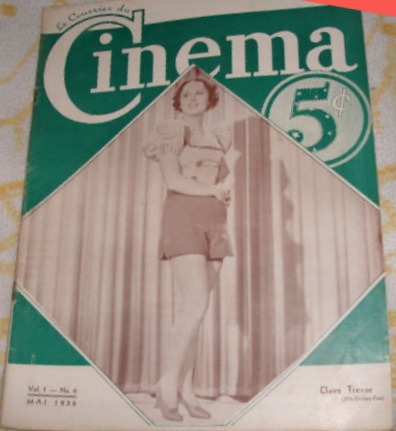 COURRIER DU CINEMA |LE magazine cover May 1936