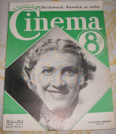 COURRIER DU CINEMA |LE magazine cover June 1937