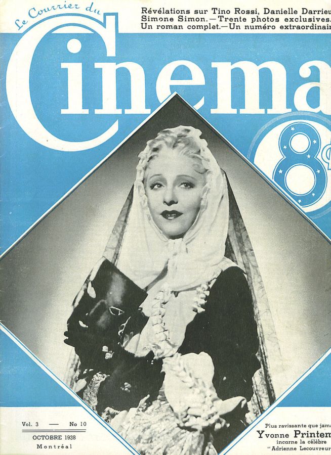 COURRIER DU CINEMA |LE magazine cover October 1938