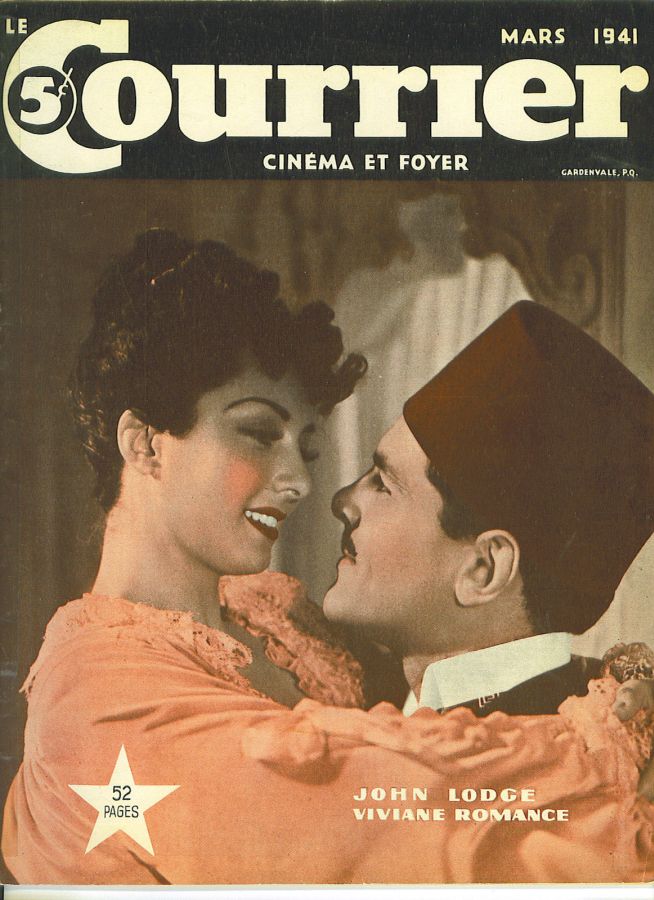 COURRIER DU CINEMA |LE magazine cover March 1941