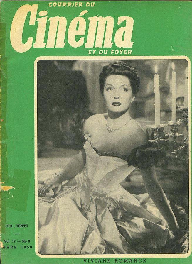 COURRIER DU CINEMA |LE magazine cover March 1950