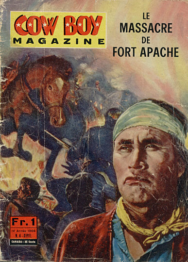 COW BOY MAGAZINE magazine cover Issue 4 April 1966