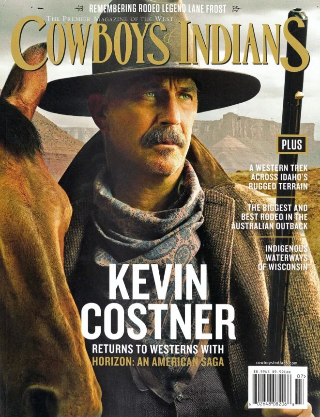 COWBOYS AND INDIANS magazine side cover  July 2024