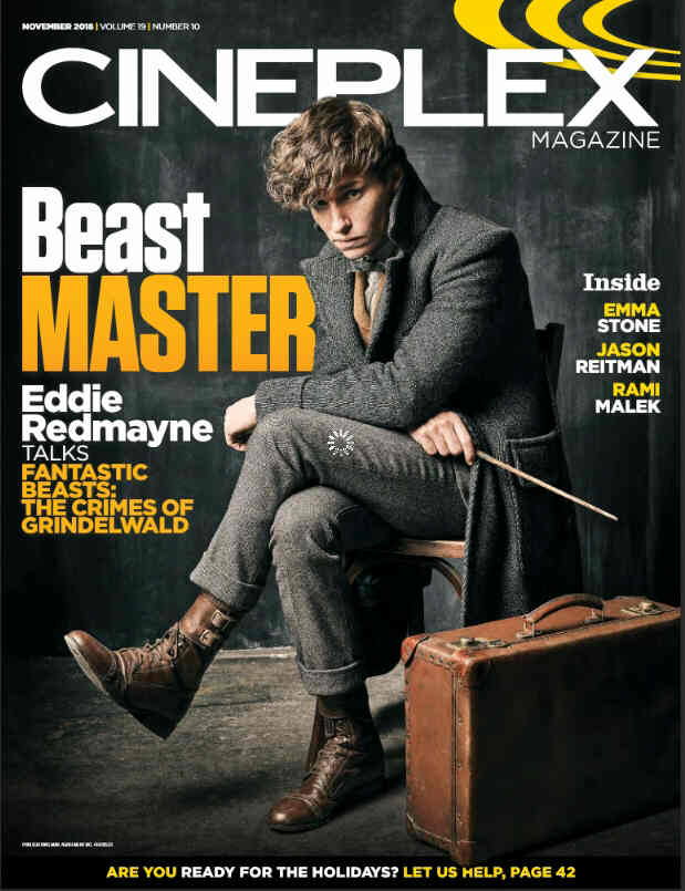 CINEPLEX magazine cover  November 2018