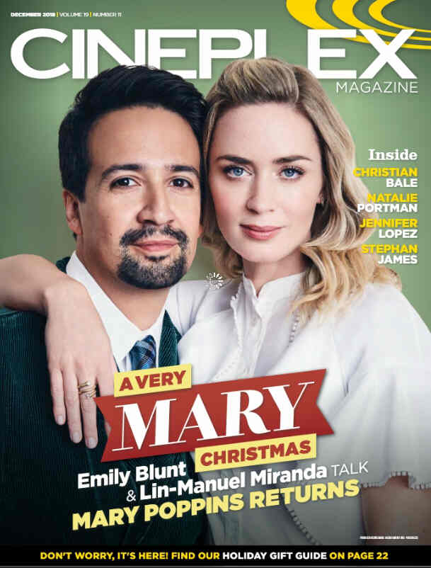 CINEPLEX magazine cover  December 2018