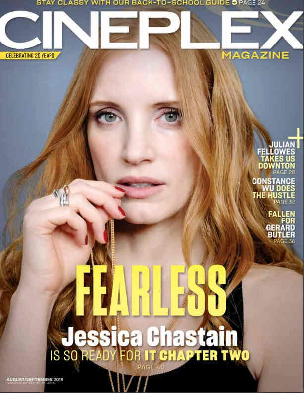 CINEPLEX magazine cover  August/September 2019