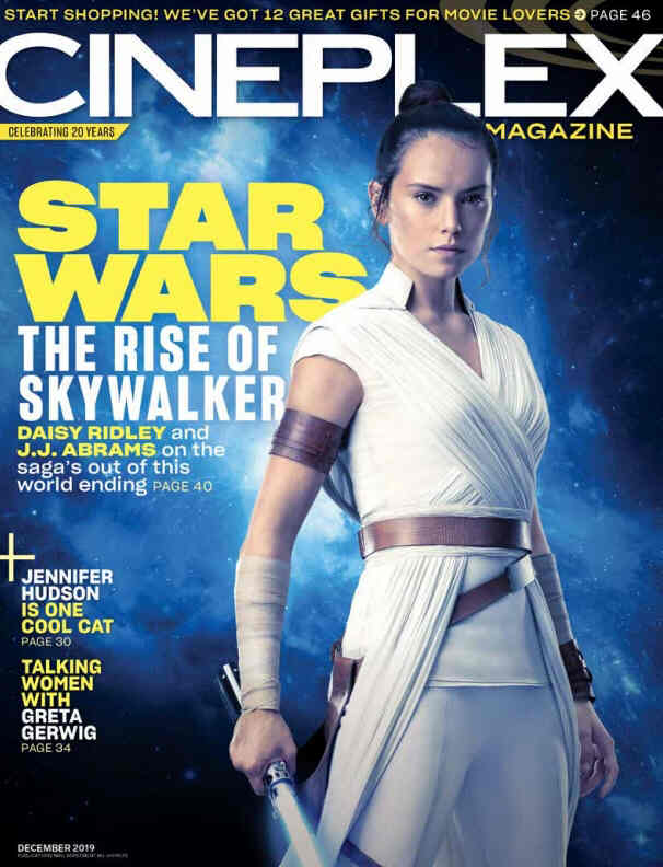 CINEPLEX magazine cover  December 2019