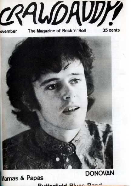 CRAWDADDY magazine cover Issue 6  November 1966