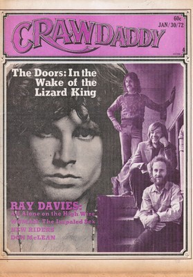 CRAWDADDY magazine cover 30 January 1972