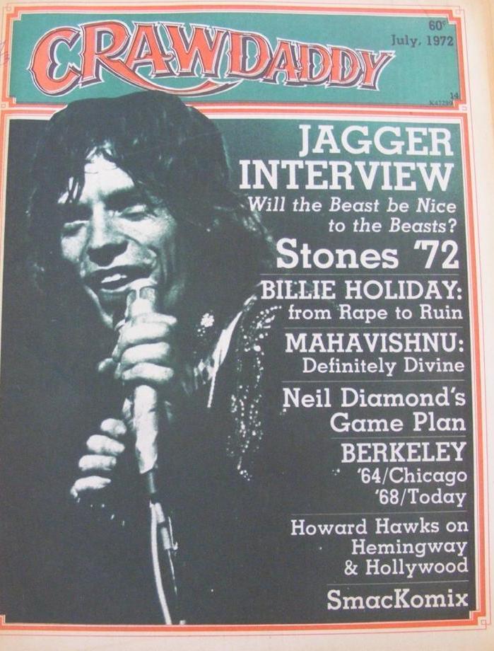 CRAWDADDY magazine cover  July 1972