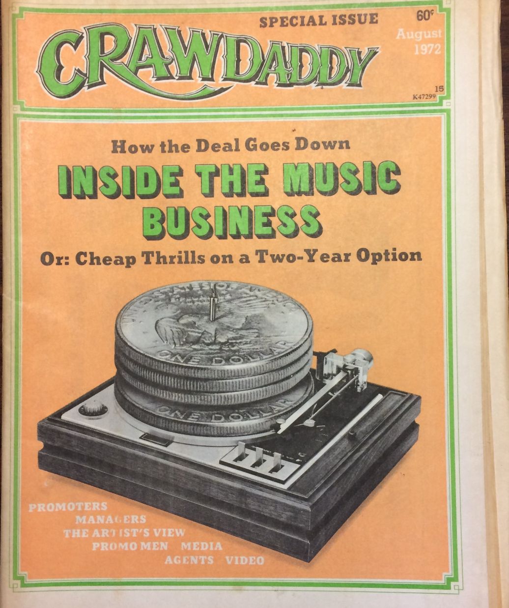 CRAWDADDY magazine cover  August 1972