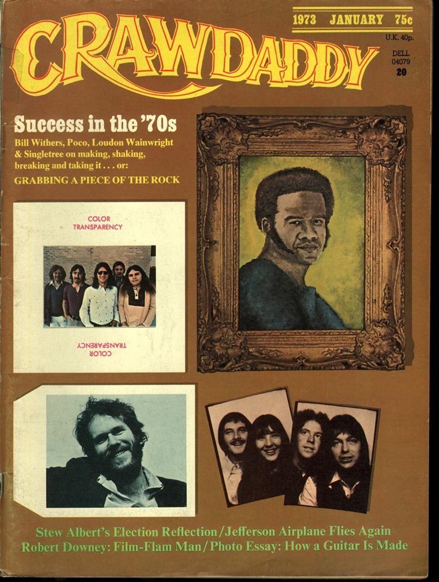 CRAWDADDY magazine cover  January 1973