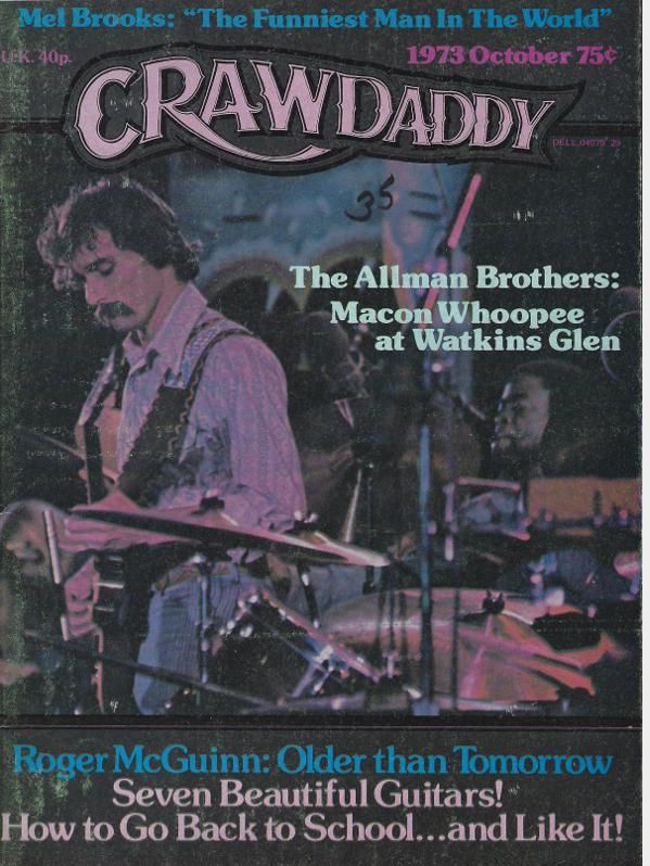 CRAWDADDY magazine cover  October 1973
