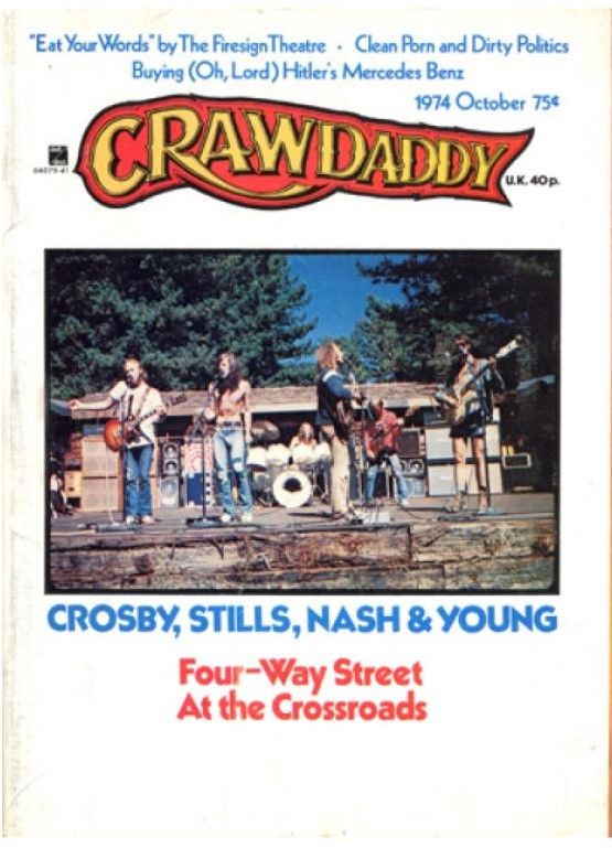 CRAWDADDY magazine cover  October 1974
