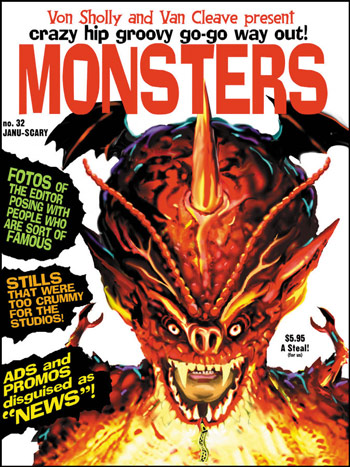 CRAZY HIP GROOVY GO-GO WAY-OUT MONSTERS magazine side cover Issue 2  2004