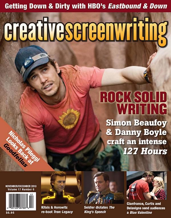 CREATIVE SCREENWRITING magazine side cover  Vol 17 # 6 November/December 2010