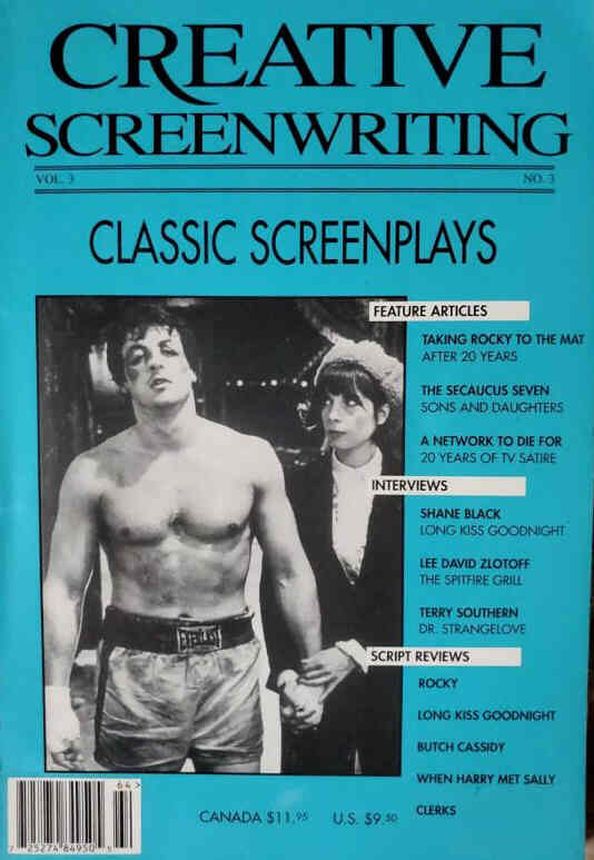 CREATIVE SCREENWRITING magazine side cover Issue 11  Vol 3 # 3 Fall 1996