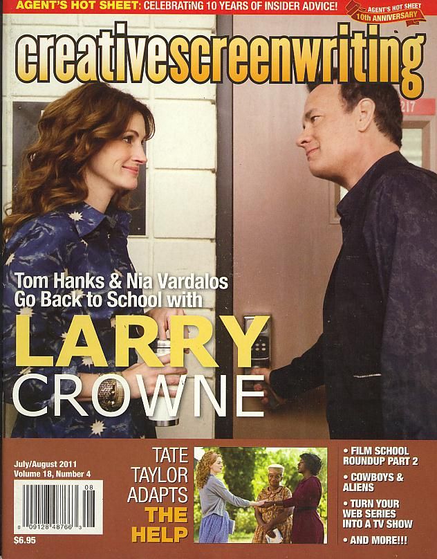 CREATIVE SCREENWRITING magazine side cover  Vol 18 # 4 July/August 2011