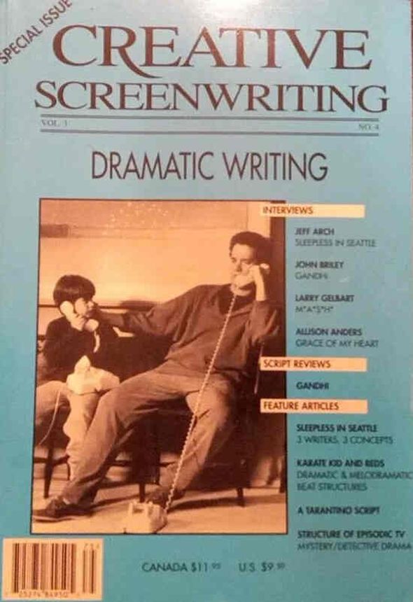 CREATIVE SCREENWRITING magazine side cover Issue 12  Vol 3 # 4 Winter 1996
