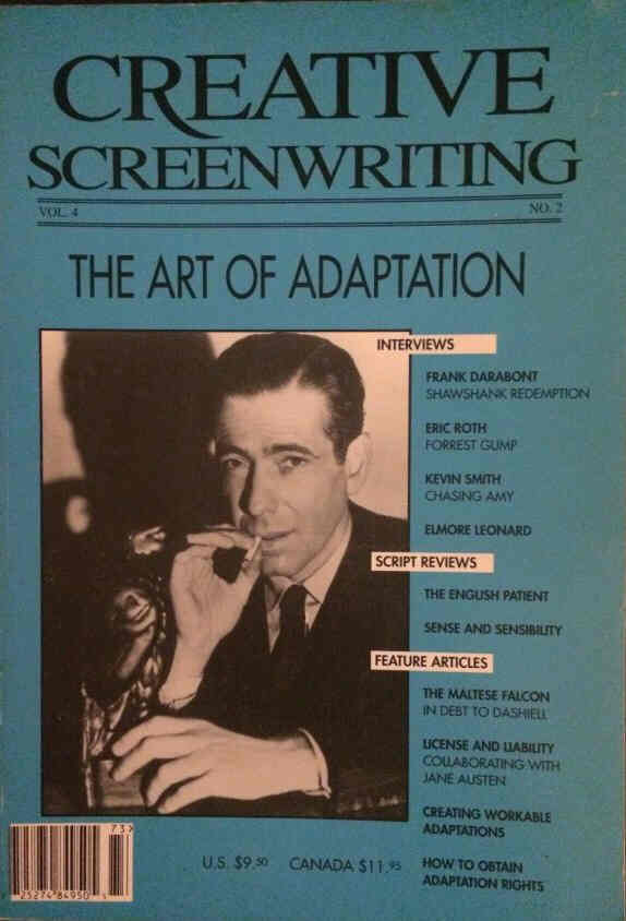 CREATIVE SCREENWRITING magazine side cover Issue 14  Vol 4 # 2 Summer 1997
