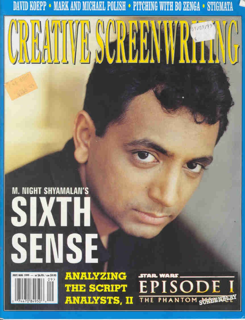 CREATIVE SCREENWRITING magazine side cover Issue 26  Vol 6 # 4 July/August 1999