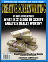 CREATIVE SCREENWRITING magazine side cover Issue 48  Vol 10 # 2 March/April 2003